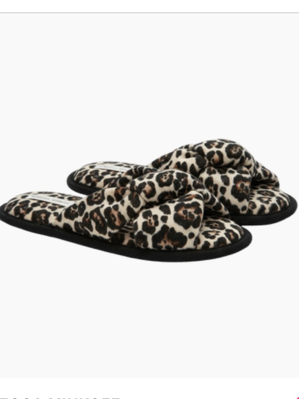 Rebecca Minkoff Knotted House Slippers - Leopard